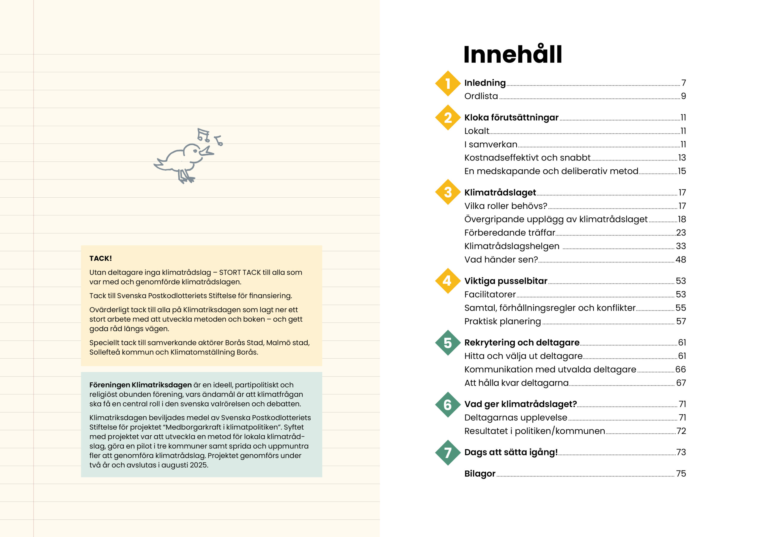 Klimatrådslag innehåll